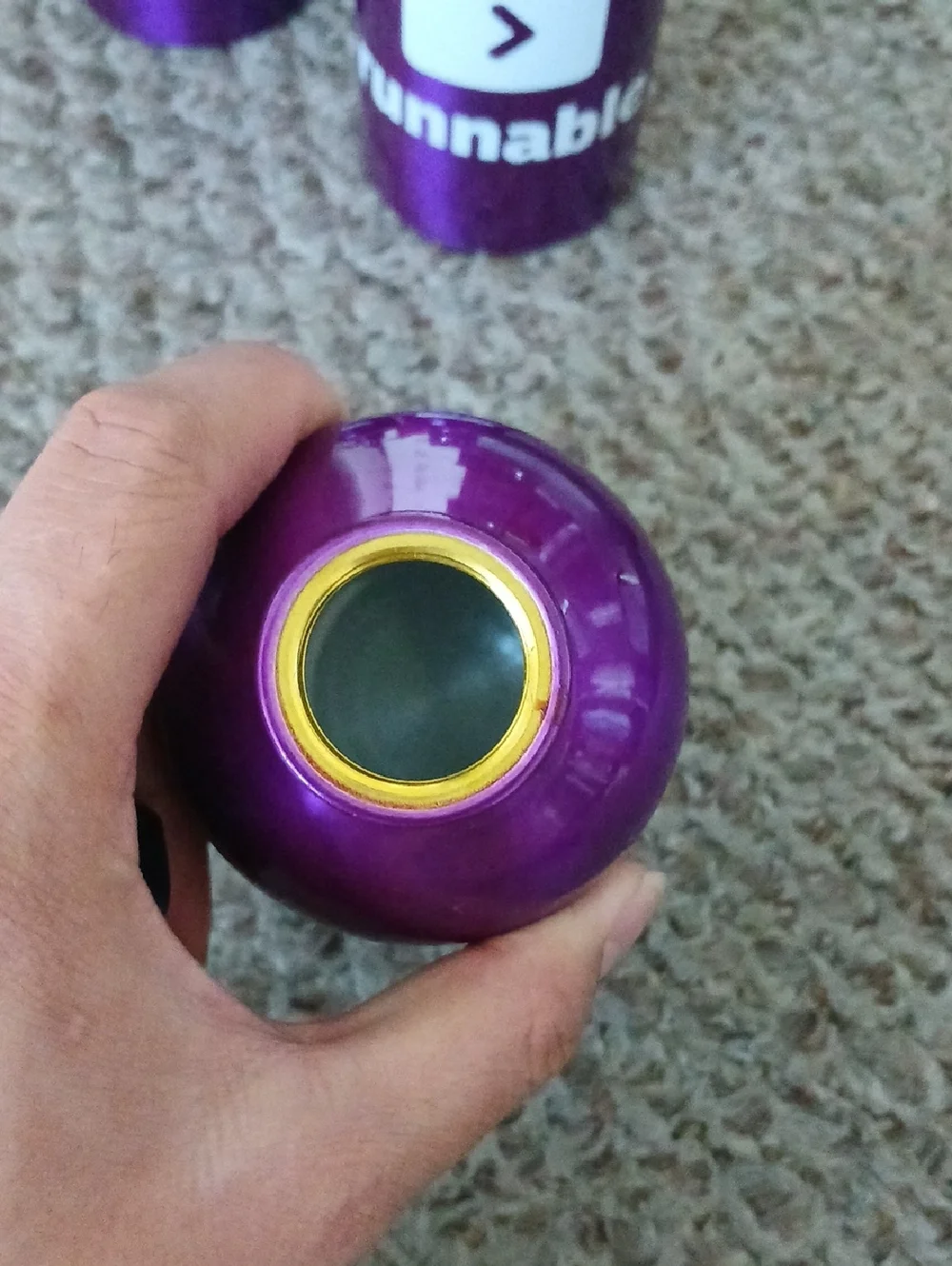 Purple Aluminum Water Bottle - Reusable Sport Bottle